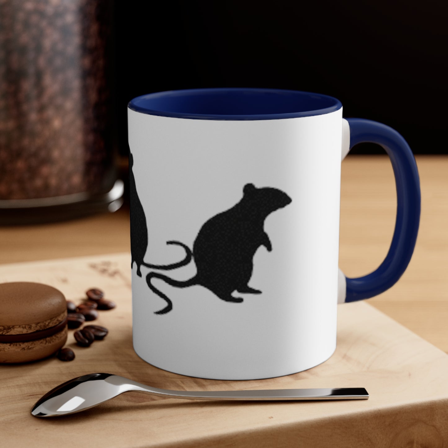 3 little rats Accent Coffee Mug, 11oz