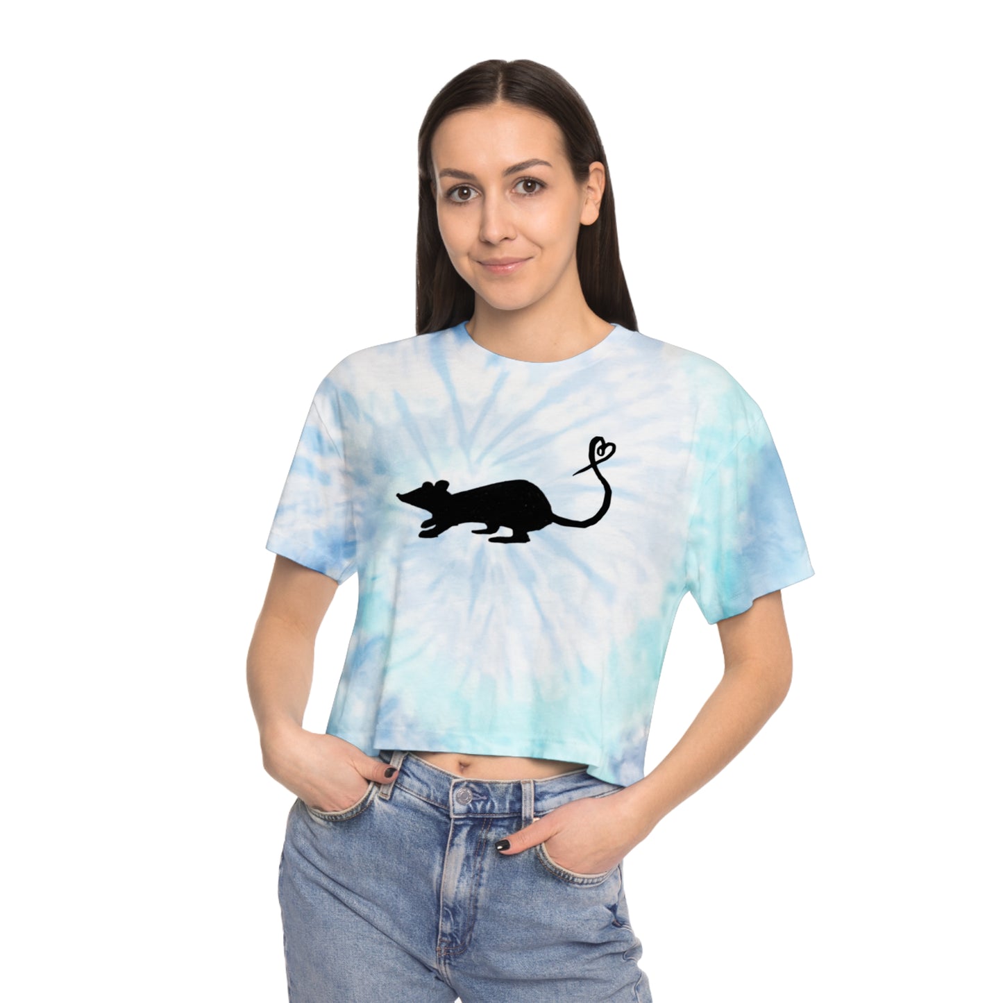 Little Love Rat Tie-Dye Crop Tee