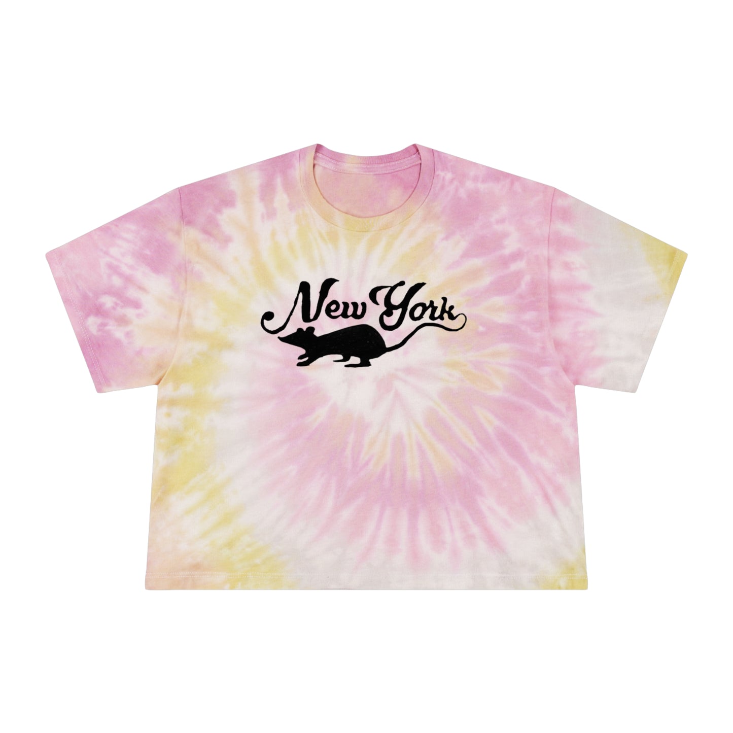 NYC rats Women's Tie-Dye Crop Tee