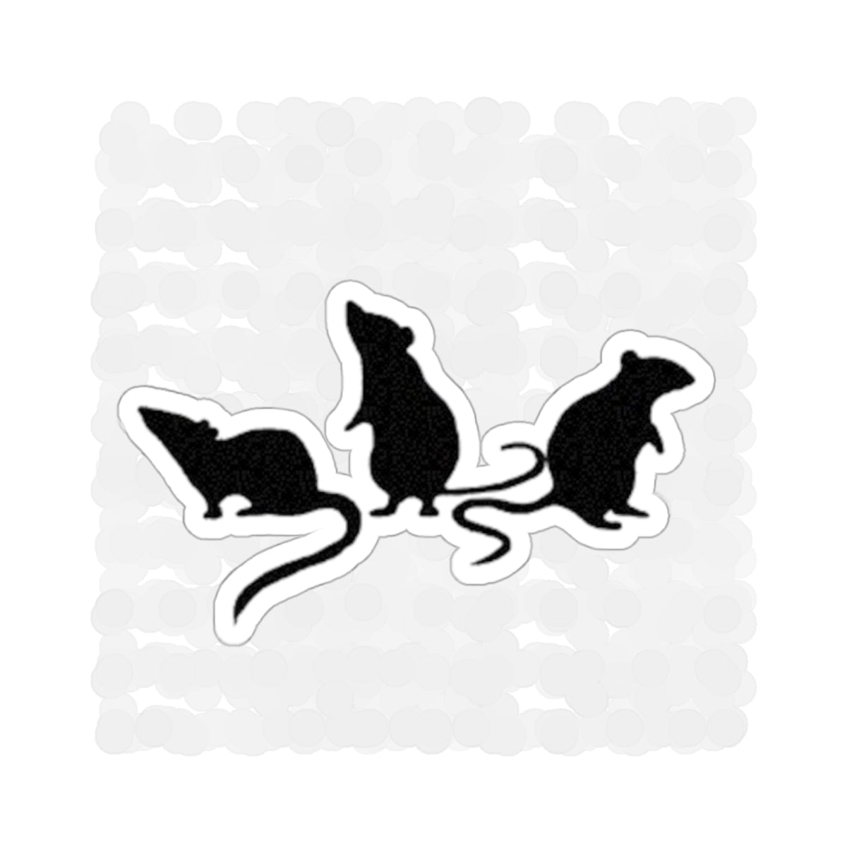 3 little rats Kiss-Cut Stickers