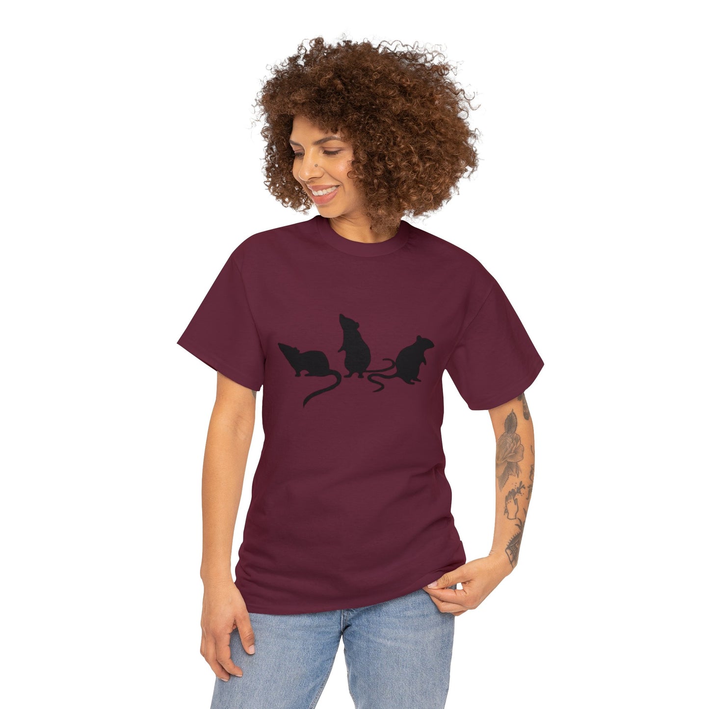 3 little rats Unisex Heavy Cotton Tee