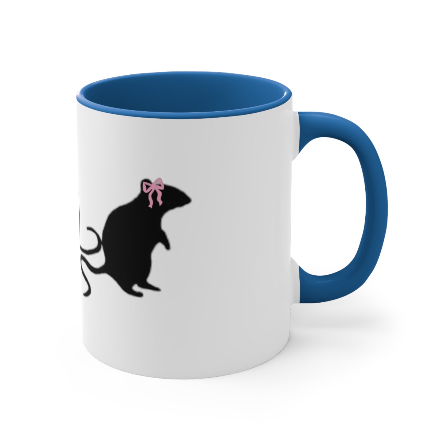 3 little rats with bows Accent Coffee Mug