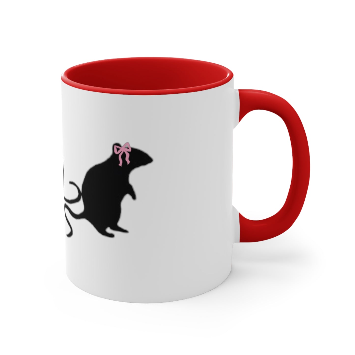 3 little rats with bows Accent Coffee Mug