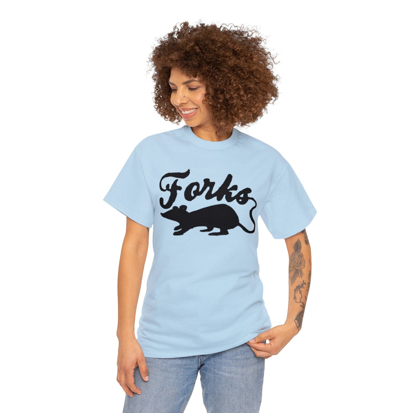 Forks Washington Rats Unisex Heavy Cotton Tee