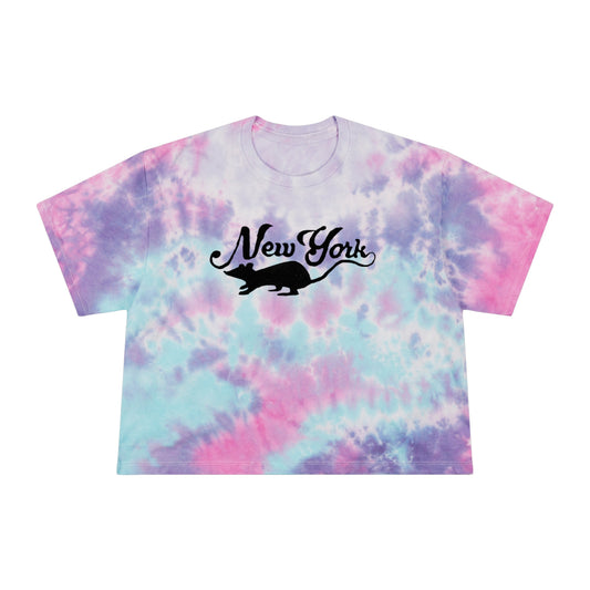 NYC rats Women's Tie-Dye Crop Tee