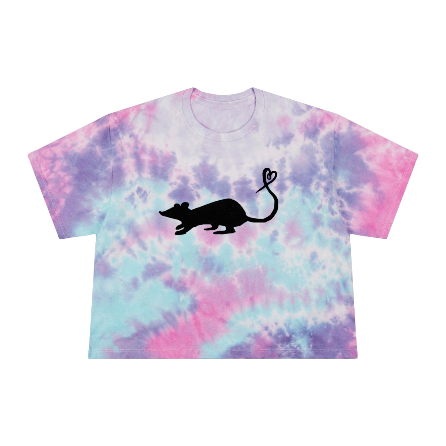 Little Love Rat Tie-Dye Crop Tee