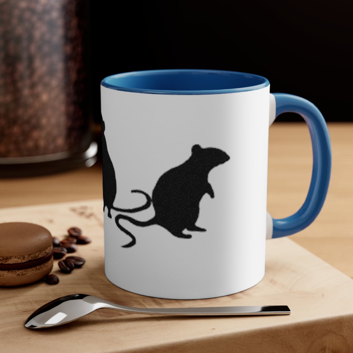 3 little rats Accent Coffee Mug, 11oz