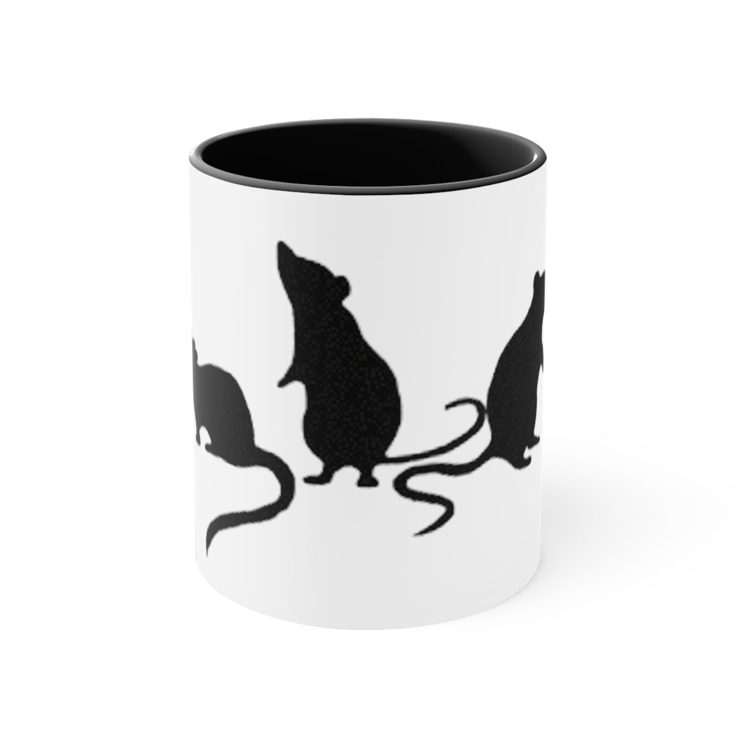 3 little rats Accent Coffee Mug, 11oz