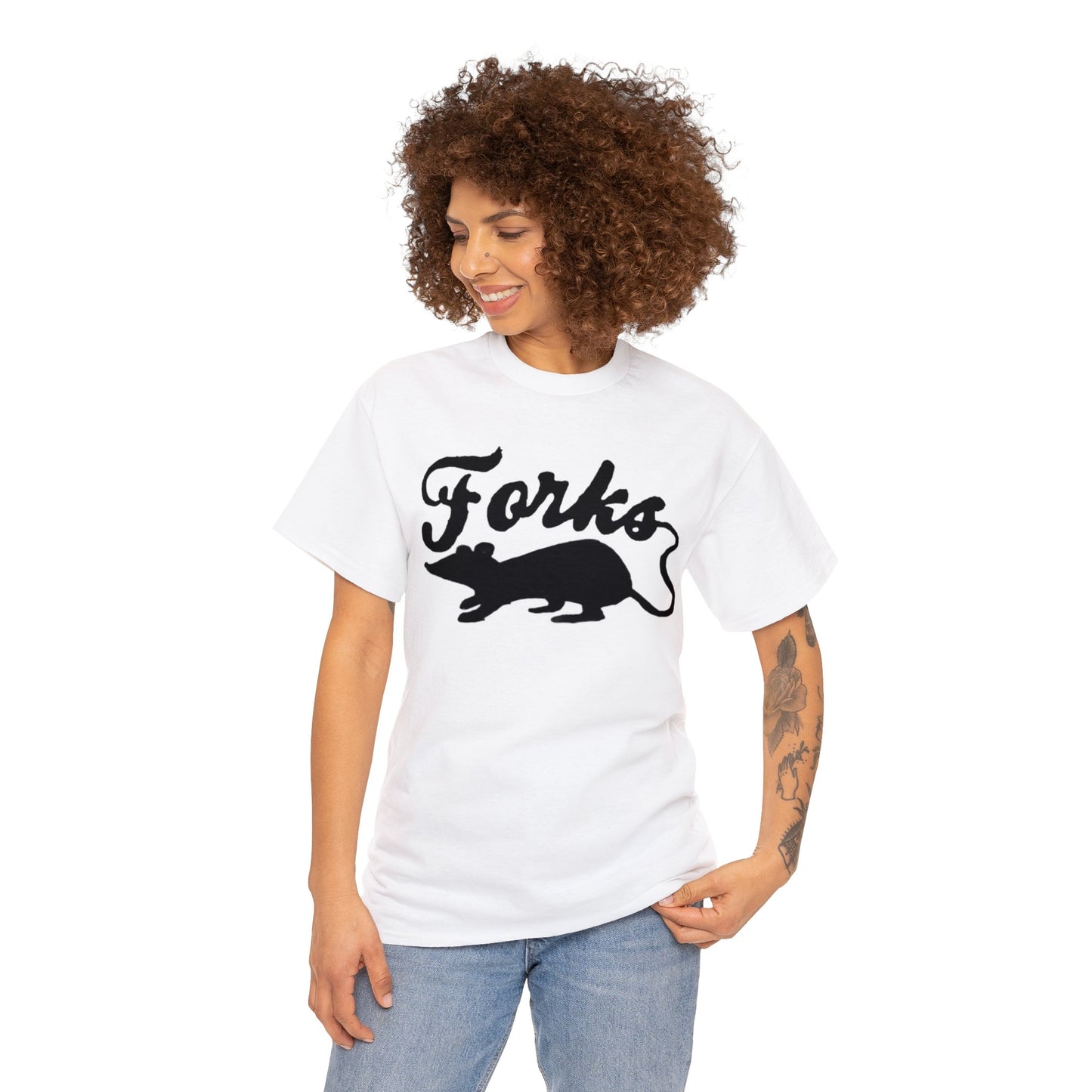 Forks Washington Rats Unisex Heavy Cotton Tee