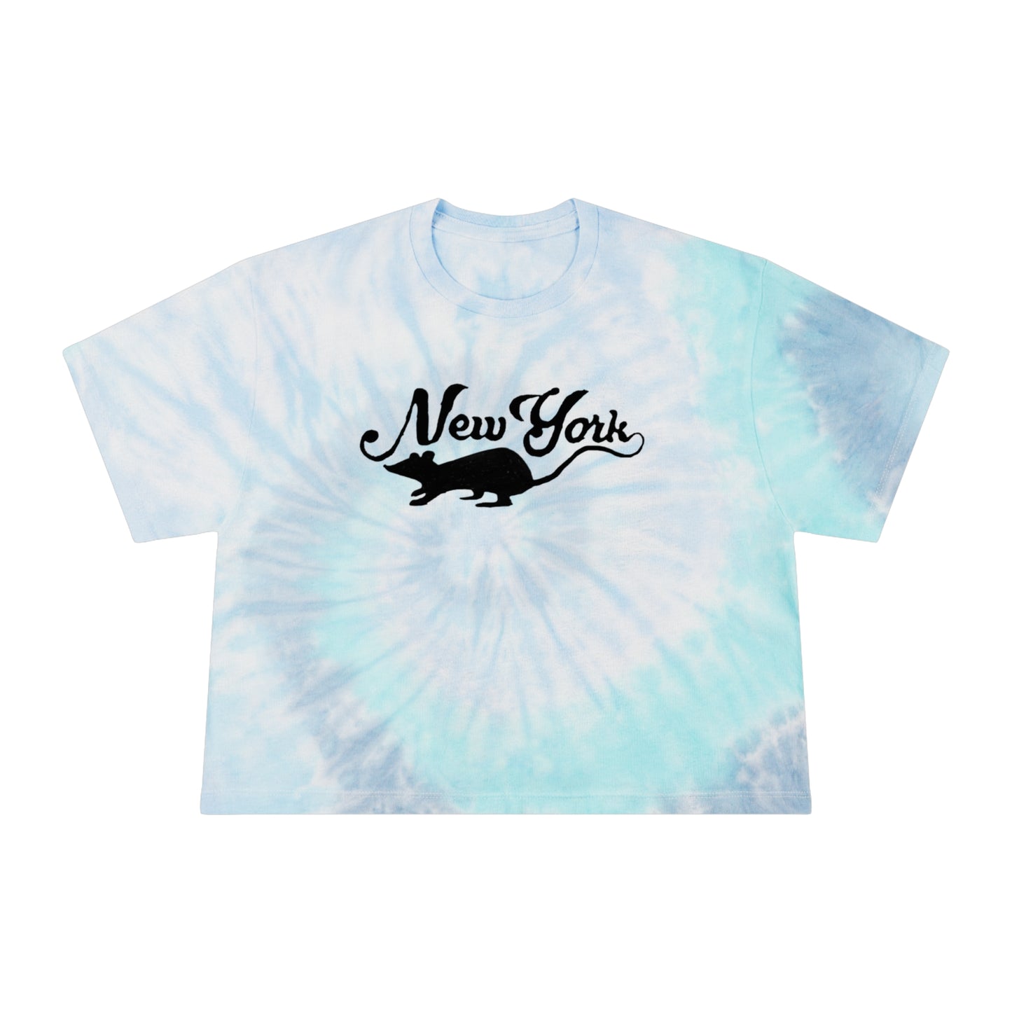 NYC rats Women's Tie-Dye Crop Tee