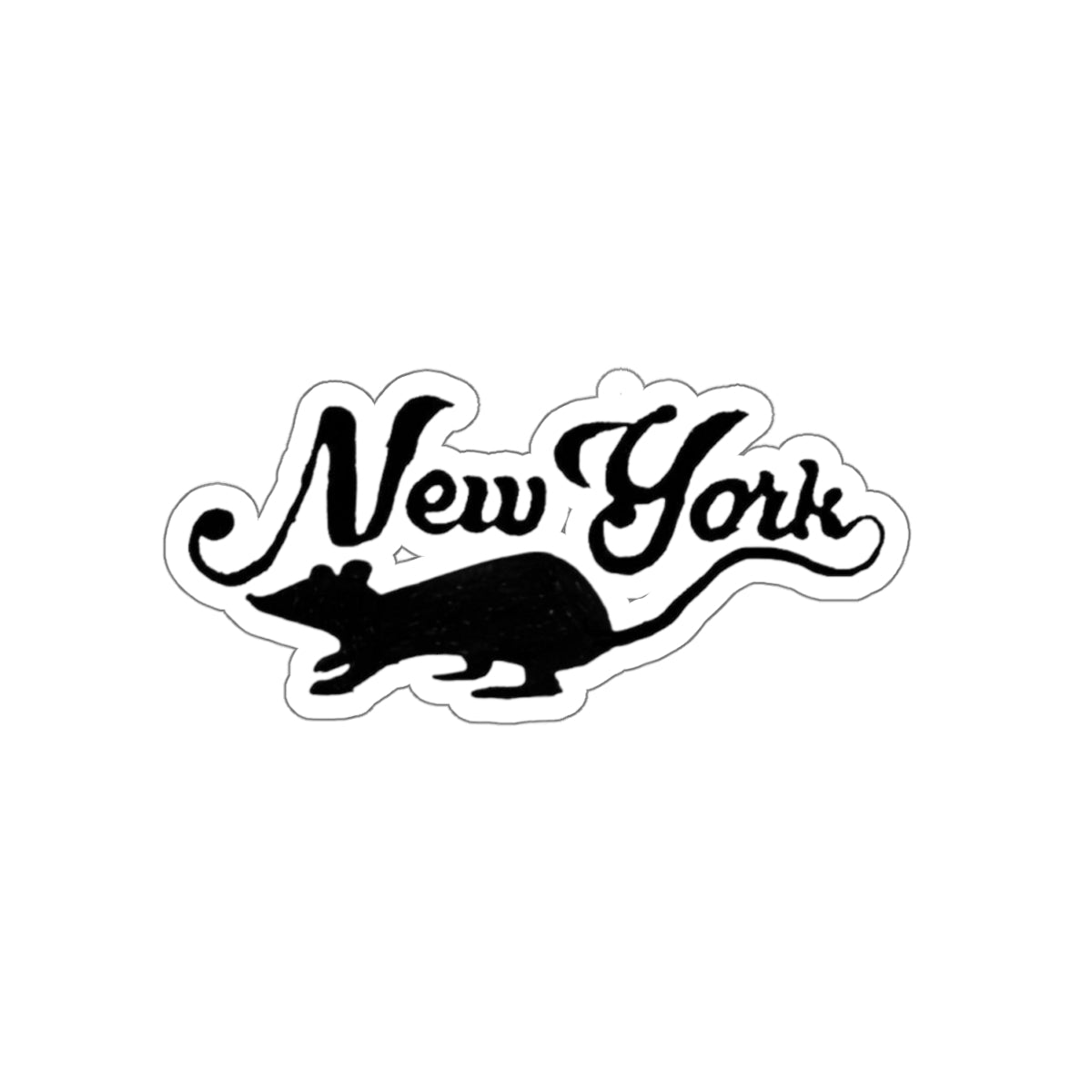 New York rats Sticker