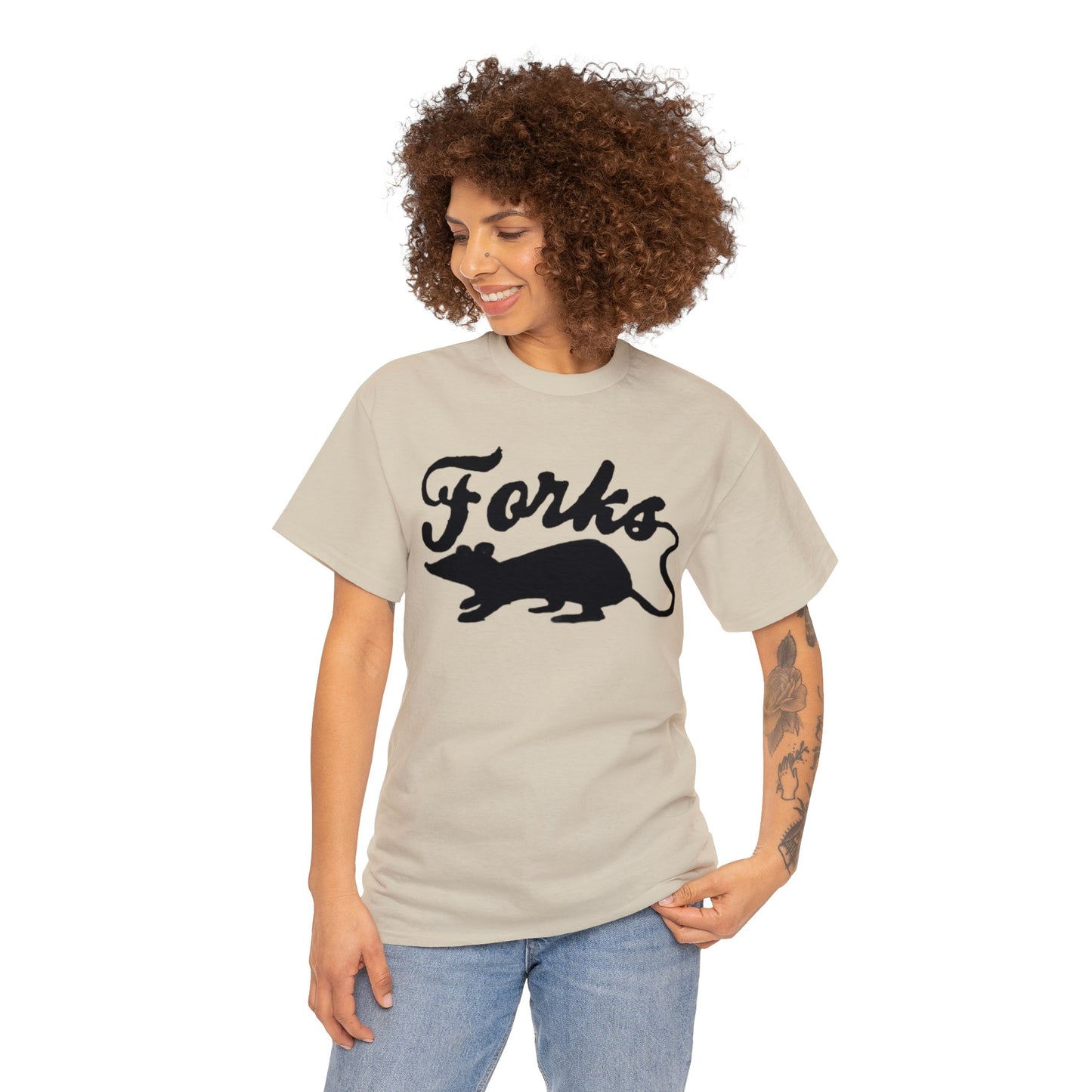 Forks Washington Rats Unisex Heavy Cotton Tee